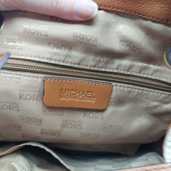 Michael Michael Kors Large Monogram Signature Beige & Brown Tote Bag - Picture 10 of 10